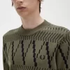 Argyle Panel Knitted Men’s T-Shirt Argyle Panel Knitted Men’s T-Shirt