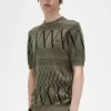 Argyle Panel Knitted Men’s T-Shirt Argyle Panel Knitted Men’s T-Shirt