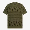 Argyle Panel Knitted Men’s T-Shirt Argyle Panel Knitted Men’s T-Shirt