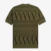 Argyle Panel Knitted Men’s T-Shirt Argyle Panel Knitted Men’s T-Shirt
