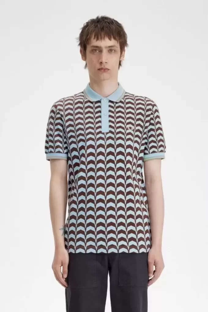 Bold Print Men’s Polo Shirt