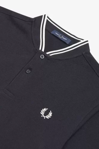 Bomber Collar Men’s Polo Shirt