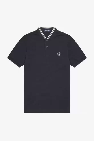Bomber Collar Men’s Polo Shirt