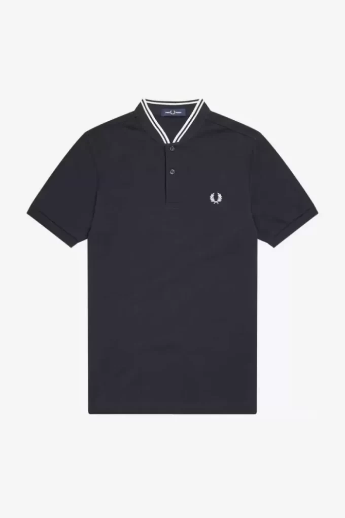 Bomber Collar Men’s Polo Shirt