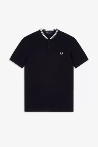Bomber Collar Men’s Polo Shirt