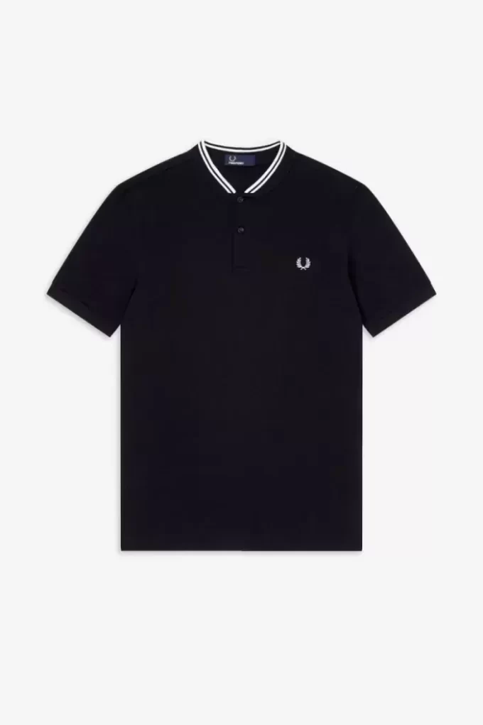 Bomber Collar Men’s Polo Shirt