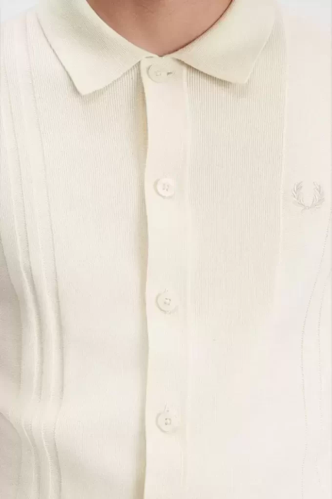 Button Through Knitted Men’s Shirt