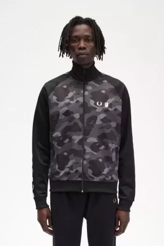 Camouflage Panel Men’s Track Jackets Camouflage Panel Men’s Track Jackets