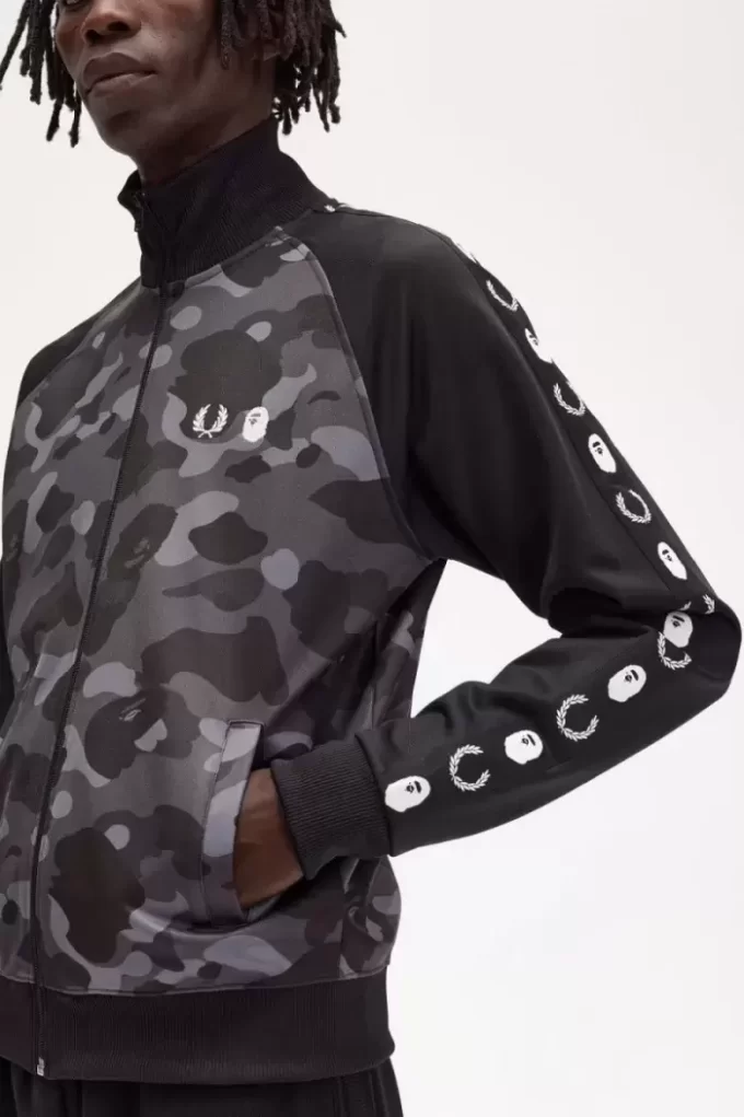 Camouflage Panel Men’s Track Jackets