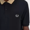 Chequerboard Collar Men’s Polo Shirt Chequerboard Collar Men’s Polo Shirt