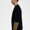 Colour Block Chenille Men’s Cardigan