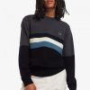 Colour Block Crew Jumper Knitwear
