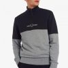 Colour Block Half Zip Sweatshirts Colour Block Half Zip Sweatshirts