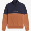 Colour Block Half Zip Sweatshirts Colour Block Half Zip Sweatshirts