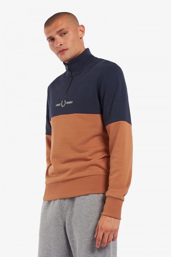 Colour Block Half Zip Sweatshirts Colour Block Half Zip Sweatshirts