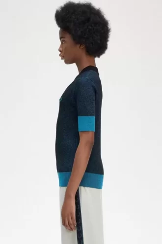 Contrast Rib Short Sleeve Women’s Jumper Contrast Rib Short Sleeve Women’s Jumper