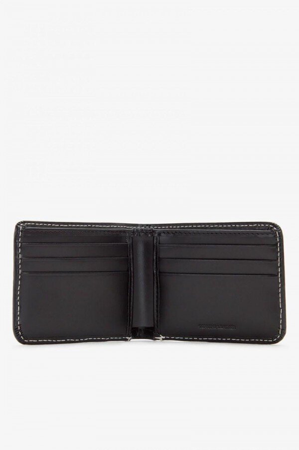 Contrast Trim Leather Billfold Bags Contrast Trim Leather Billfold Bags