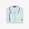 Crepe Pique Zip Neck Men’s Polo Shirt