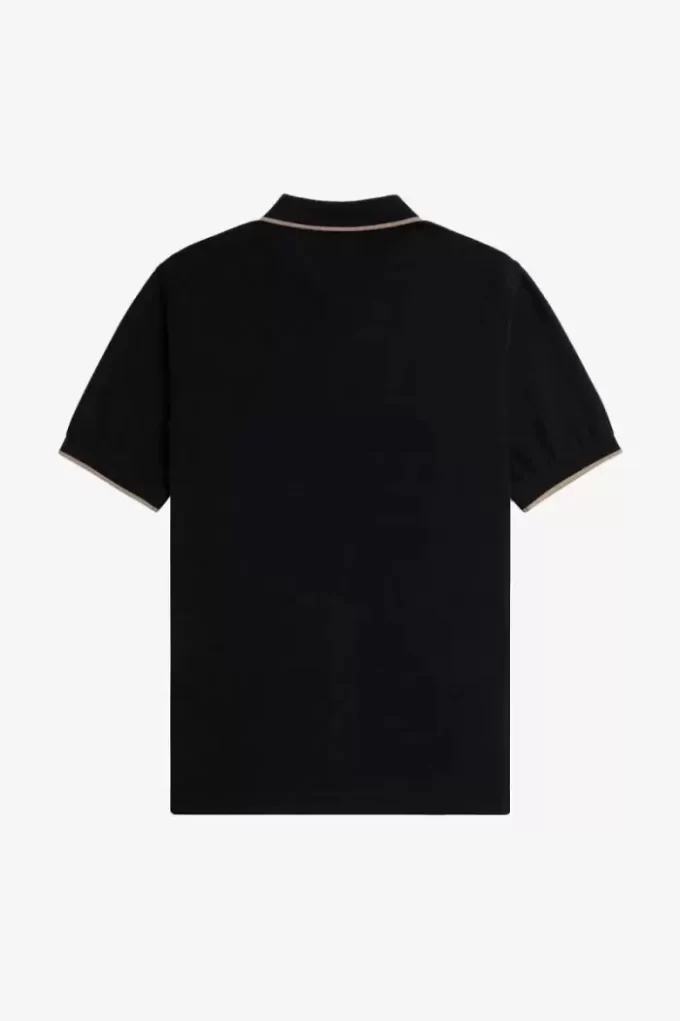 Crepe Pique Zip Neck Men’s Polo Shirt