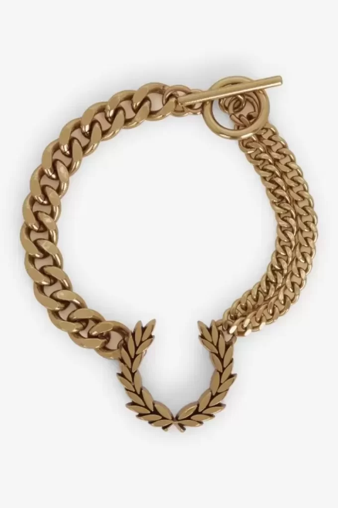 Double Chain Laurel Wreath Bracelet Women’s Jewellery Double Chain Laurel Wreath Bracelet Women’s Jewellery