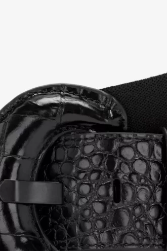 Elasticated Leather Women’s Belts