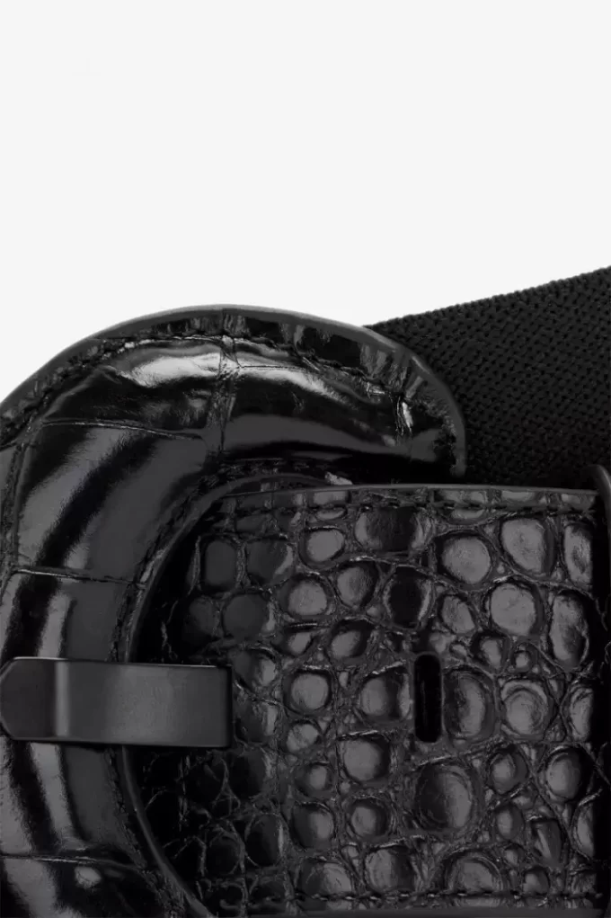 Elasticated Leather Women’s Belts