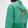 Embroidered Gingham Women’s Jackets