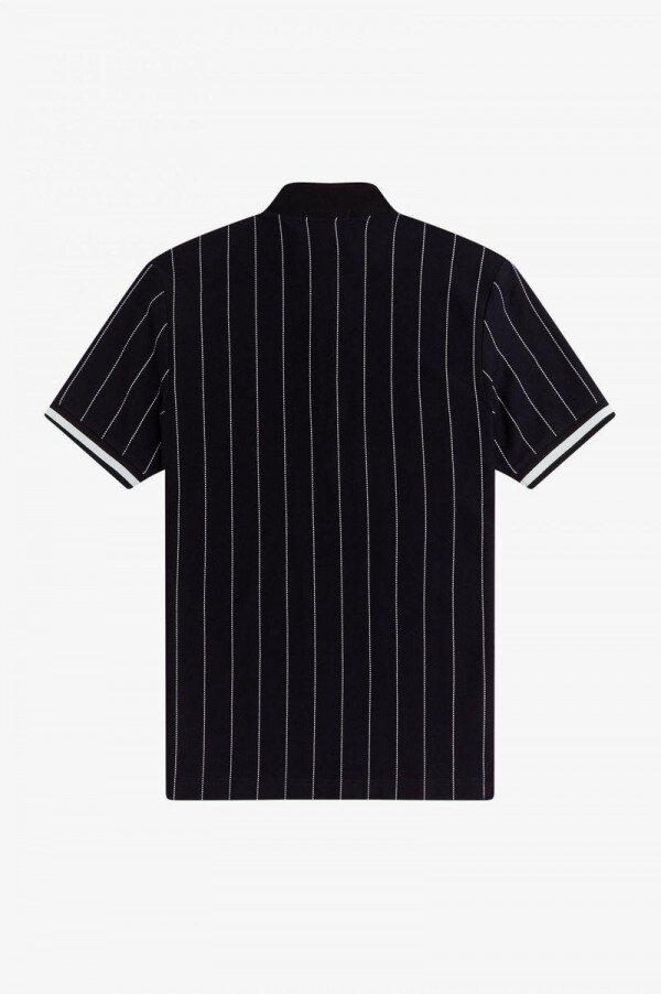 Fine Stripe Funnel Neck Polo Shirts Fine Stripe Funnel Neck Polo Shirts