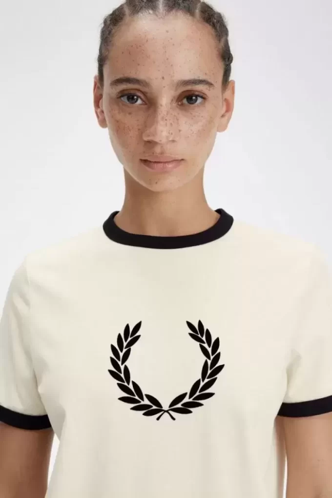 Flocked Laurel Wreath Women’s T-Shirt Flocked Laurel Wreath Women’s T-Shirt