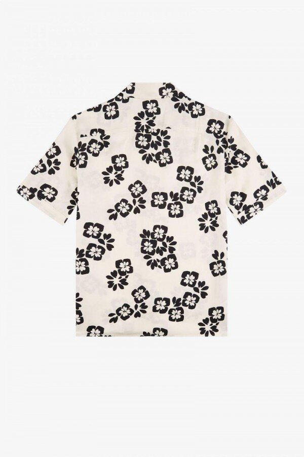 Floral Print Revere Collar Shirts Floral Print Revere Collar Shirts