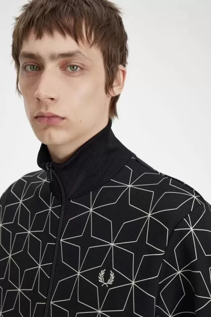 Geometric Print Men’s Track Jackets Geometric Print Men’s Track Jackets