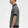 Glitch Chequerboard Knitted Men’s Shirt