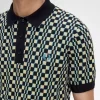 Glitch Chequerboard Knitted Men’s Shirt