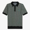 Glitch Chequerboard Knitted Men’s Shirt