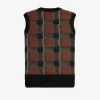 Glitch Tartan Knitted Women’s Tanks