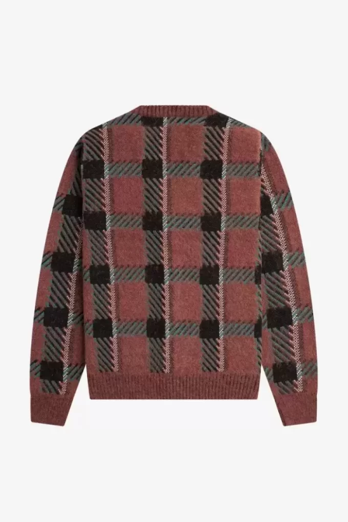 Glitch Tartan Men’s Cardigan