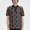 Glitch Tartan Men’s Polo Shirt Glitch Tartan Men’s Polo Shirt