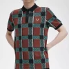 Glitch Tartan Men’s Polo Shirt Glitch Tartan Men’s Polo Shirt