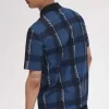 Glitch Tartan Zip Neck Men’s Polo Shirt Glitch Tartan Zip Neck Men’s Polo Shirt