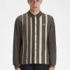 Gradient Stripe Long Sleeve Men’s Polo Shirt Gradient Stripe Long Sleeve Men’s Polo Shirt