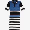 Jacquard Knitted Stripe Women’s Dress