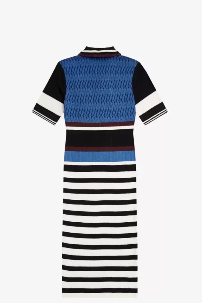 Jacquard Knitted Stripe Women’s Dress
