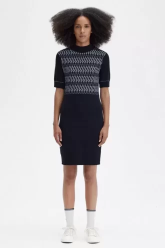 Jacquard Knitted Women’s Dress