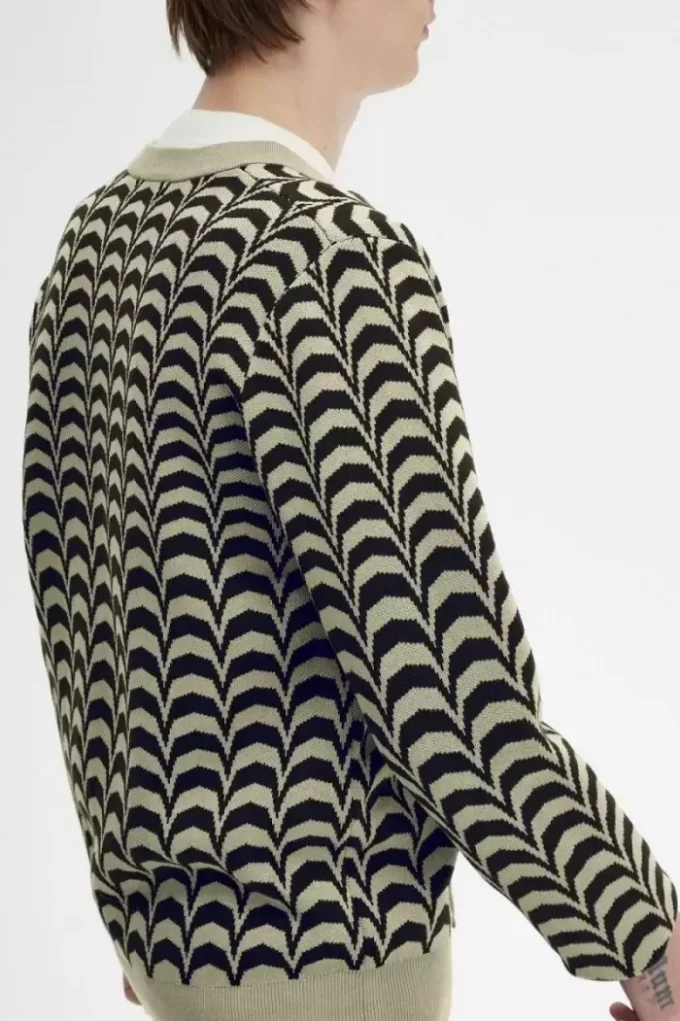 Jacquard Men’s Cardigan