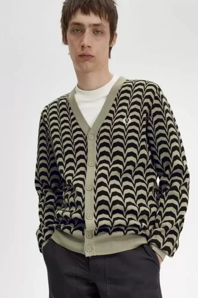 Jacquard Men’s Cardigan