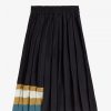 Knitted Trim Pleated Skirts Knitted Trim Pleated Skirts