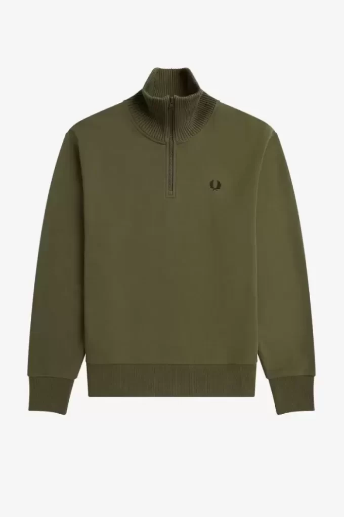 Knitted Trim Zip Neck Men’s Sweatshirts Knitted Trim Zip Neck Men’s Sweatshirts