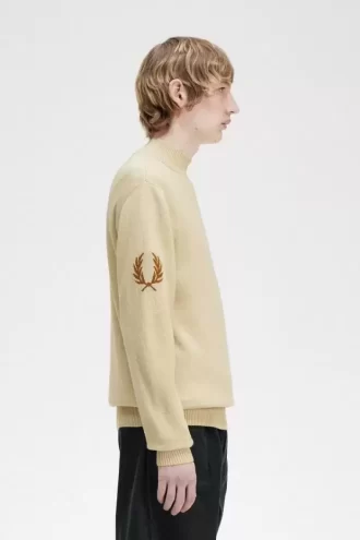 Laurel Wreath Mock Neck Men’s Jumper