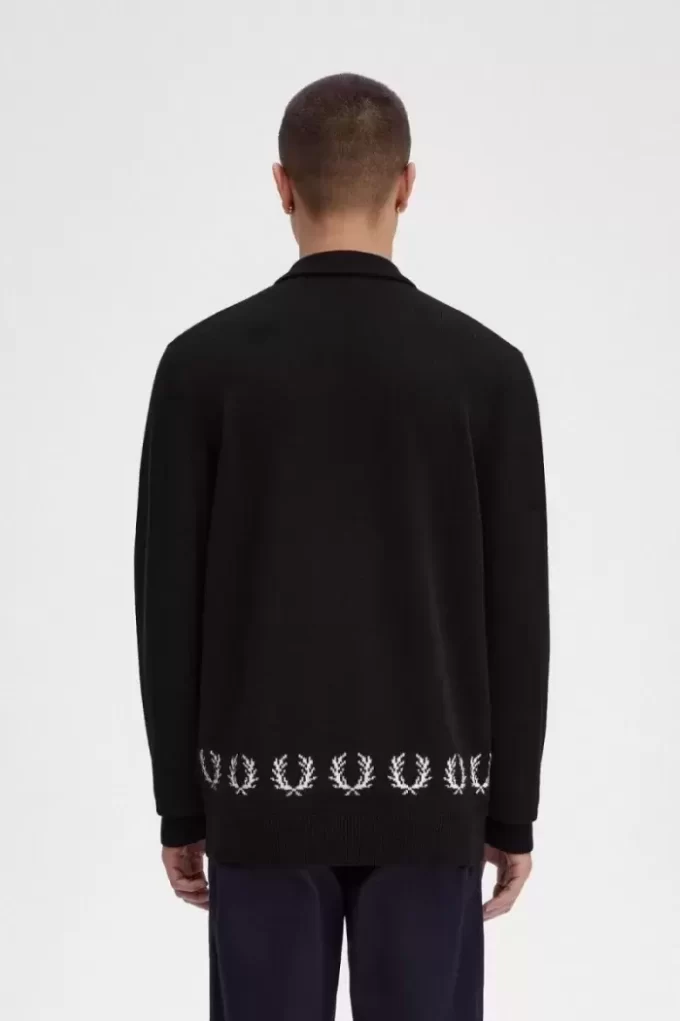 Laurel Wreath Trim Knitted Men’s Shirt Laurel Wreath Trim Knitted Men’s Shirt