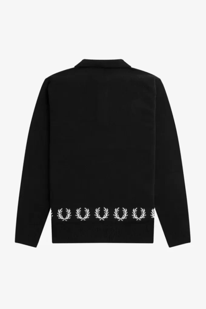 Laurel Wreath Trim Knitted Men’s Shirt Laurel Wreath Trim Knitted Men’s Shirt